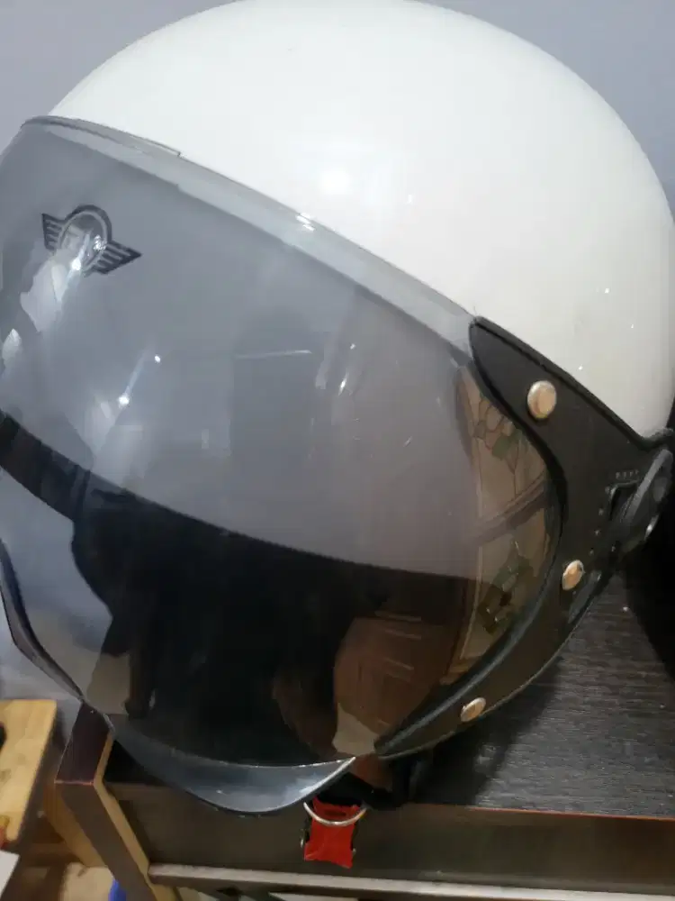 Helm RX 2pcs Putih dan Hitam