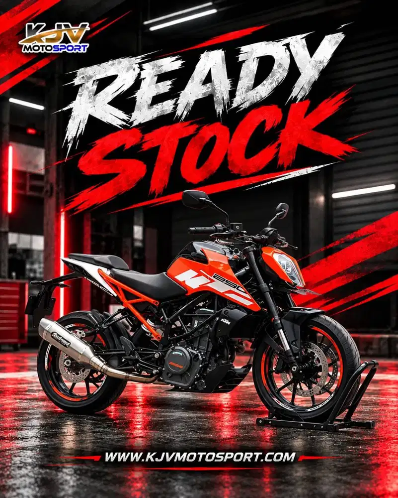 KTM DUKE 250 ABS ORANGE 2018 MULUS ORISINIL TERAWAT