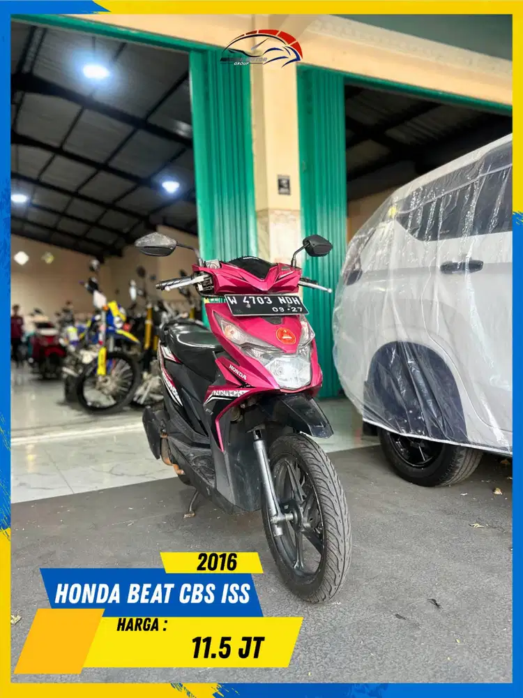 HONDA BEAT CBS ISS 2016 PLAT W GERCEP BOLOH HIKMAH MOTOR KEPUH MALANG