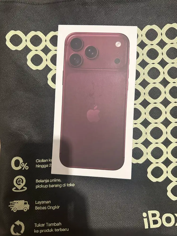 iPhone 18 Pro Max Burgundy 1TB— NEW SEALED ORIGINAL -- Garansi IBOX