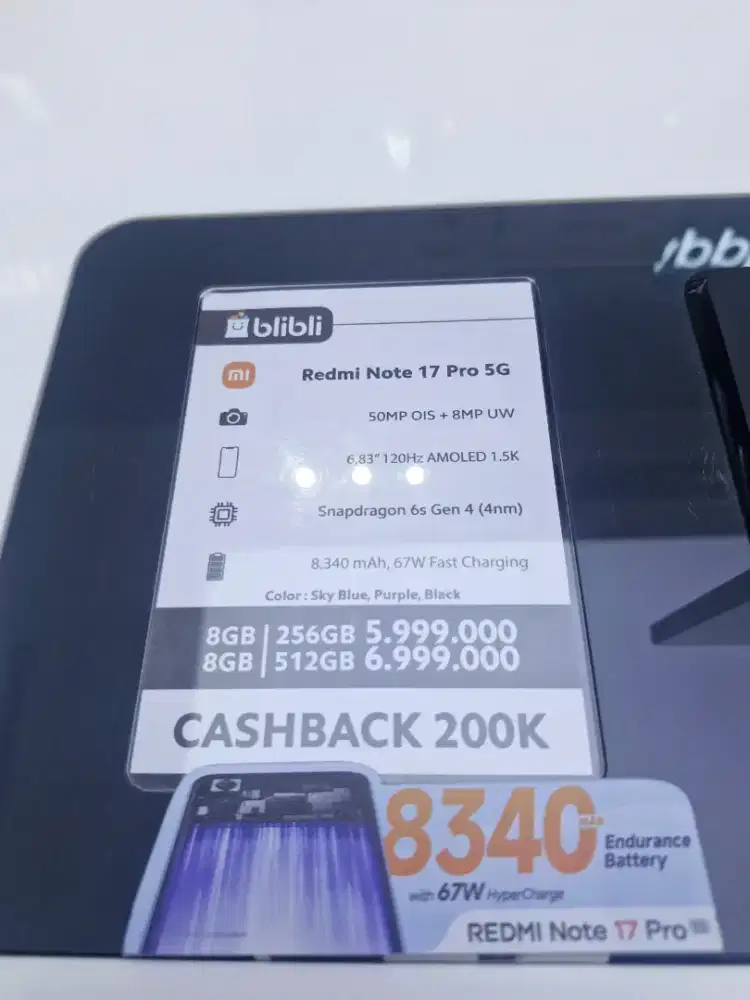 Redmi Note 17 Pro 5G Promo Gratis 2x Cicilan Tanpa Kartu Kredit