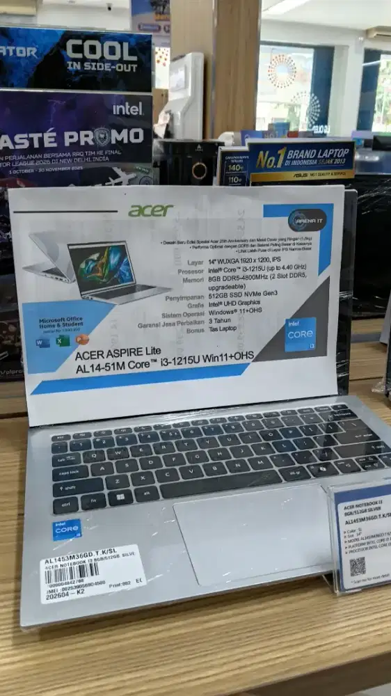 CICILAN HOME CREDIT ACER NOTEBOOK I3 8/512GB