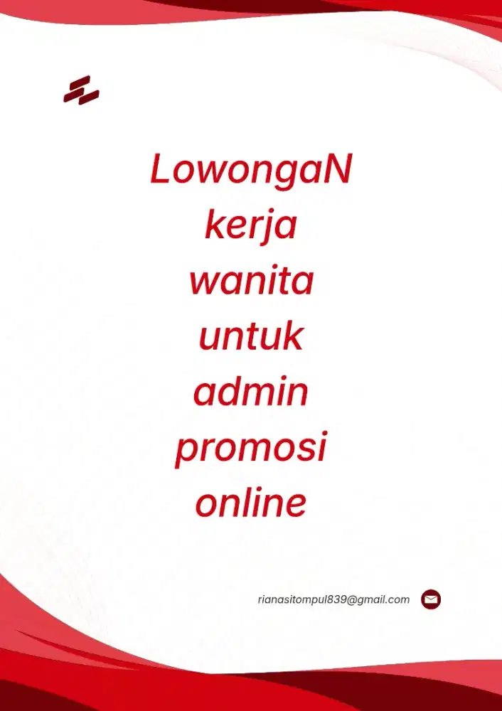 Lowongan kerja untuk admin promosi online