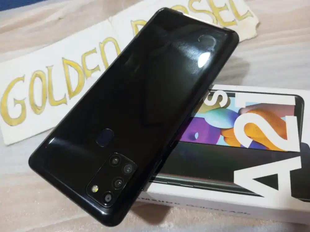 Galaxy A21S-Finger.Ram 3/32GB.4G.ORI #GOLDEN PONSEL