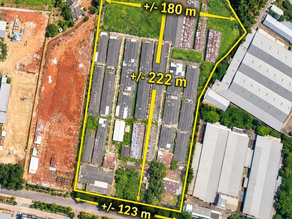 Dijual Tanah Industri di Gunung Sindur Bogor