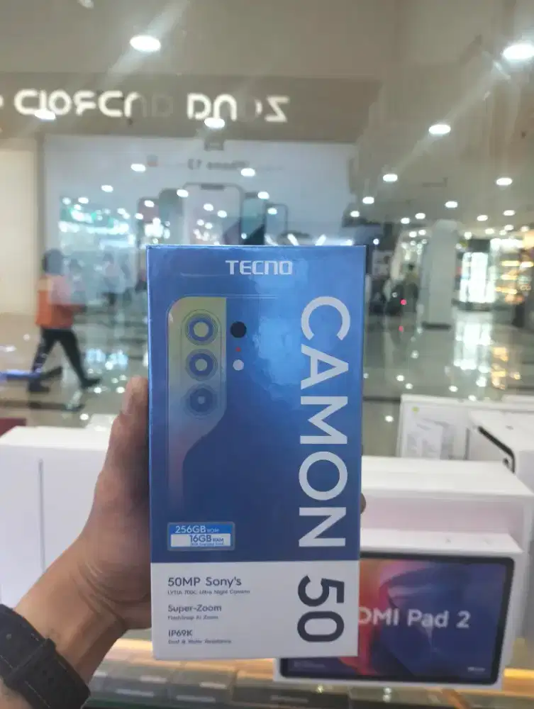 TECNO CAMON 50 8+8/256GB garansi resmi 1 tahun