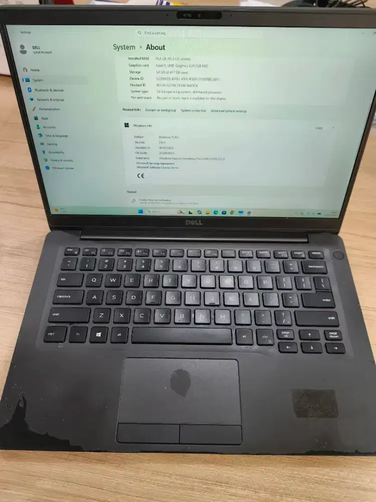 Dell Latitude 7400 Core i5 RAM 16GB SSD 512GB