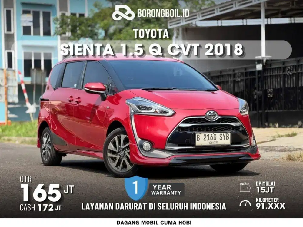 Termurah Sienta 1.5 Q CVT 2018