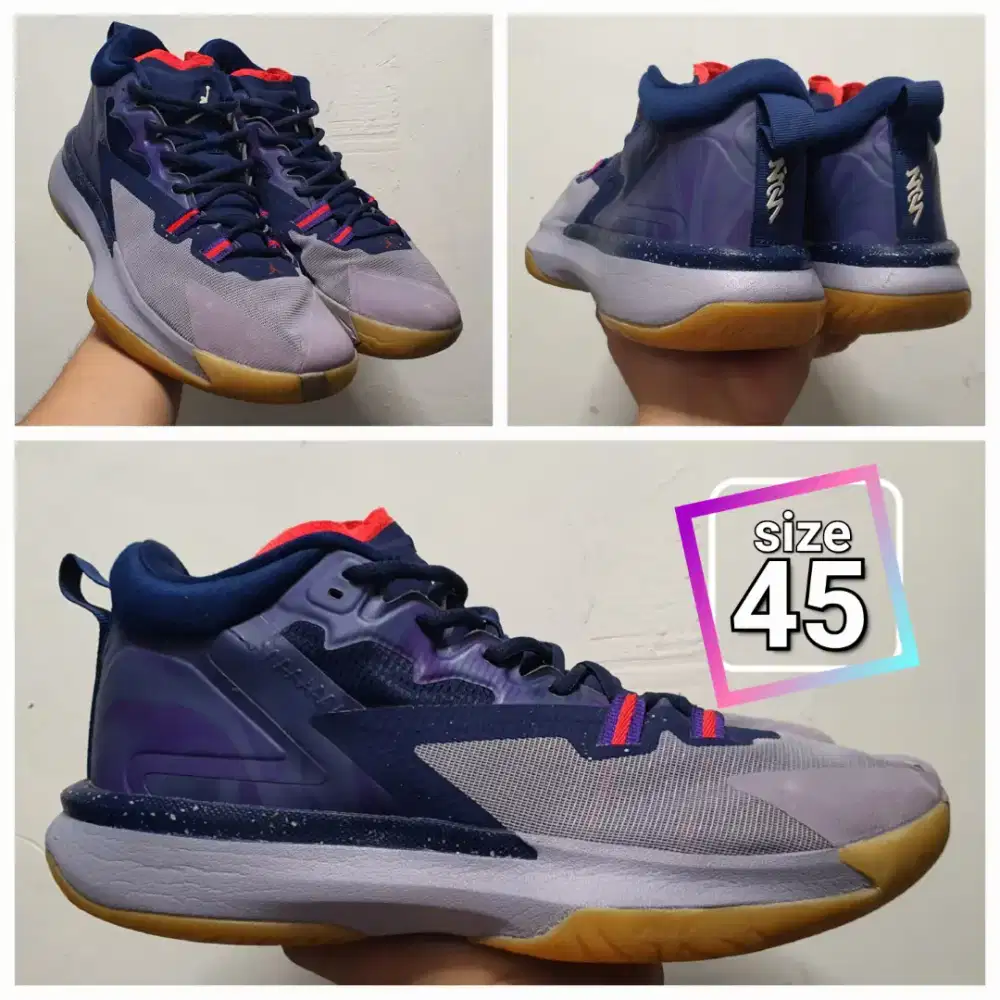 Sepatu Basket Jordan Zion 1 size 45 Second original