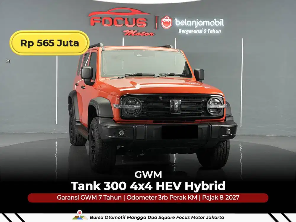 [ GARANSI 5THN 4x4 KM 3RB ] GWM Tank 300 AWD HEV Hybrid 2024/2025/2026