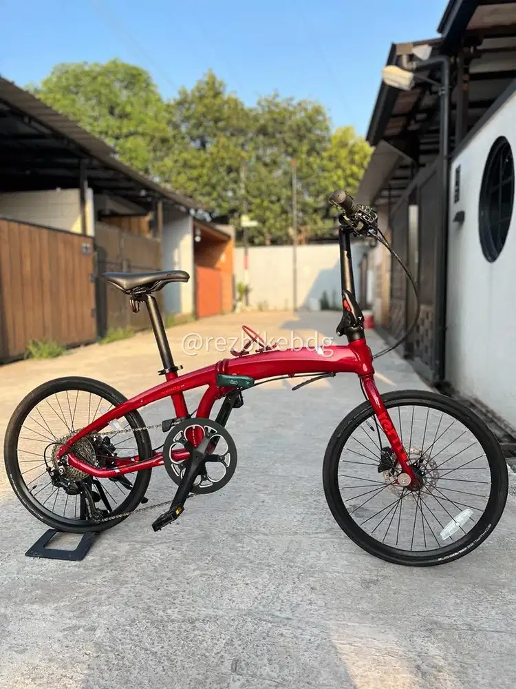 Sepeda Lipat Tern Verge D9 Red Nyaris seperti baru Mulus 99,9%