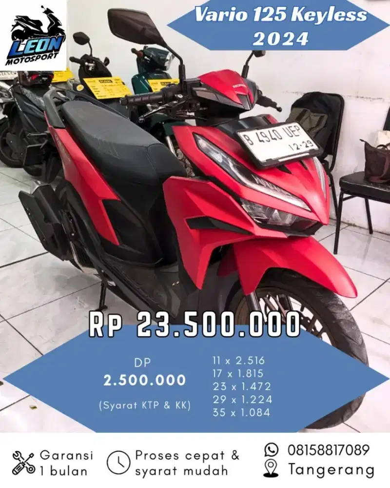 Honda Vario 125 keyless 2024