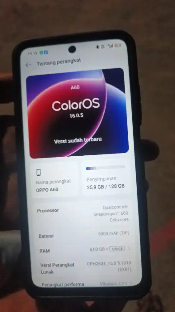 Oppo a60 kelengkapan hp doang