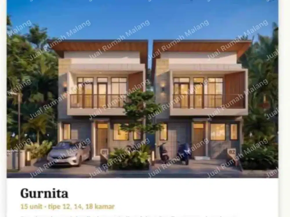 Dijual Cepat Rumah Kost Premium Harga Promo 10 Kamar Harga 1,4 Miliar Dekat Kampus UB Malang