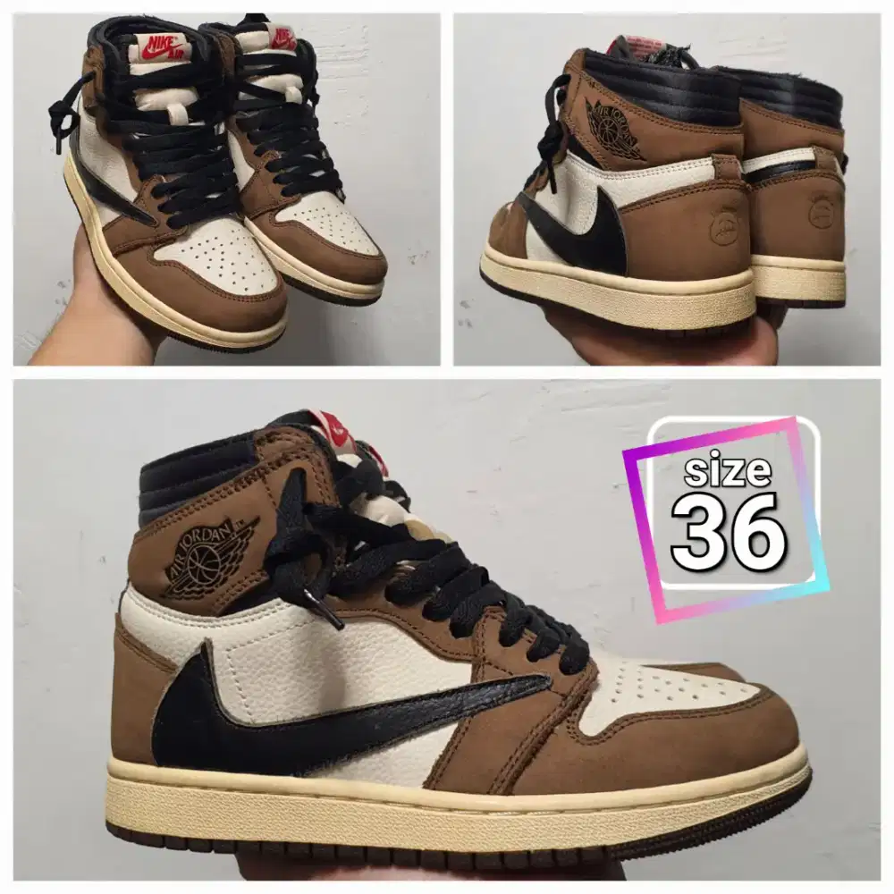 Sepatu Casual Jordan Travis Mocha size 36 (22,5cm) Second shoes