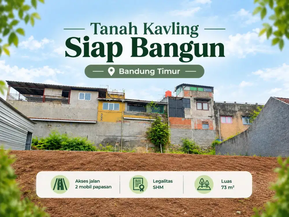 Tanah Kavling Strategis Bandung Timur - Dekat Perbelanjaan