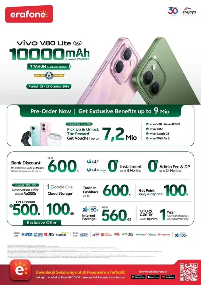 PO vivo V80Lite 5G 6+6/128GB, Dp 300k