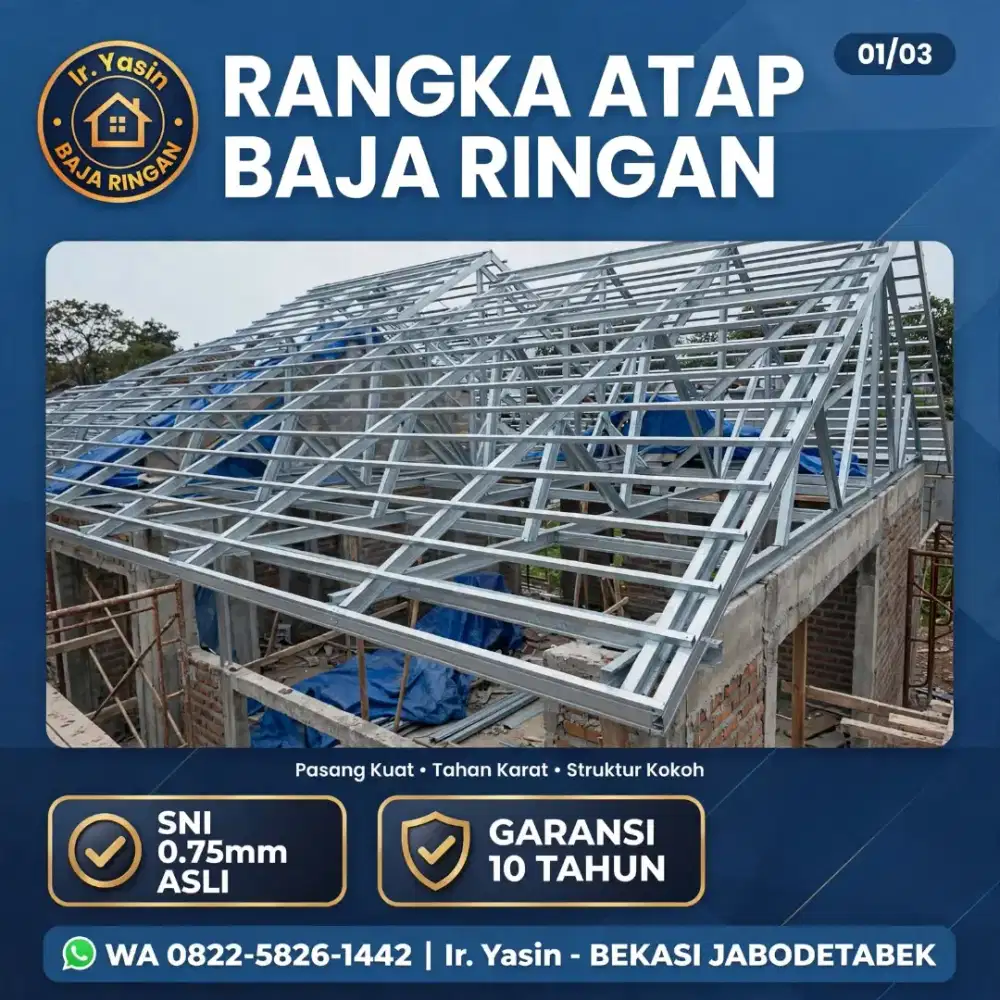 Melayani pemasangan baja ringan dan plafon pvc