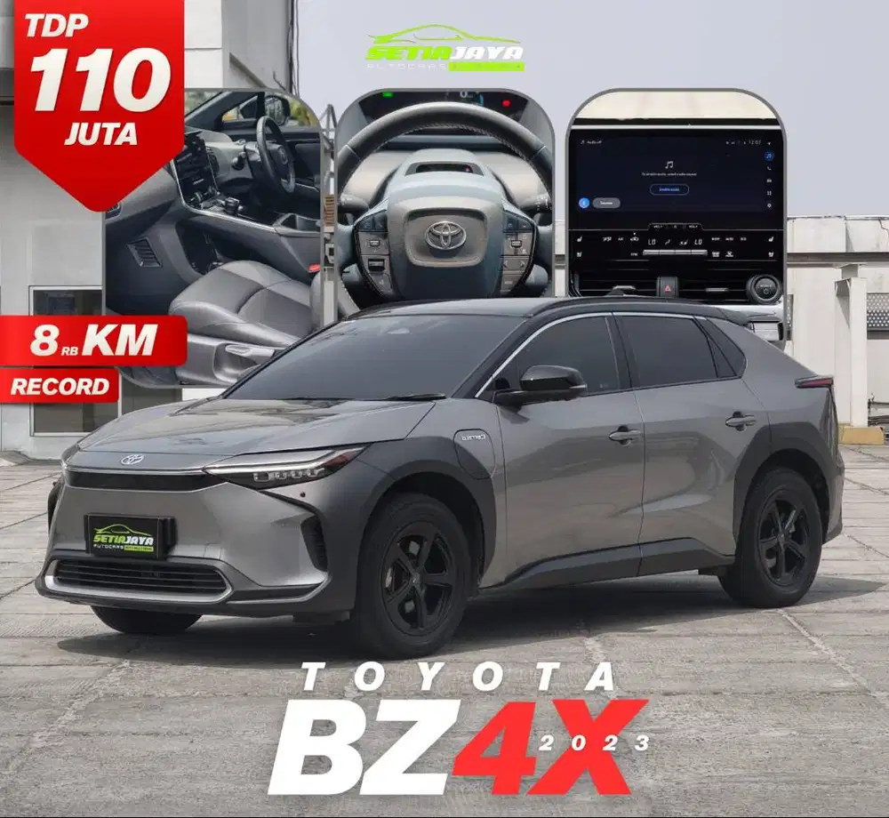 KM LOW! Toyota bZ4X EV 2023 Hitam Abu