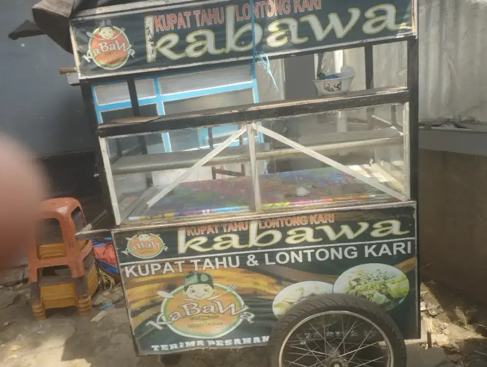 roda gerobak jualan