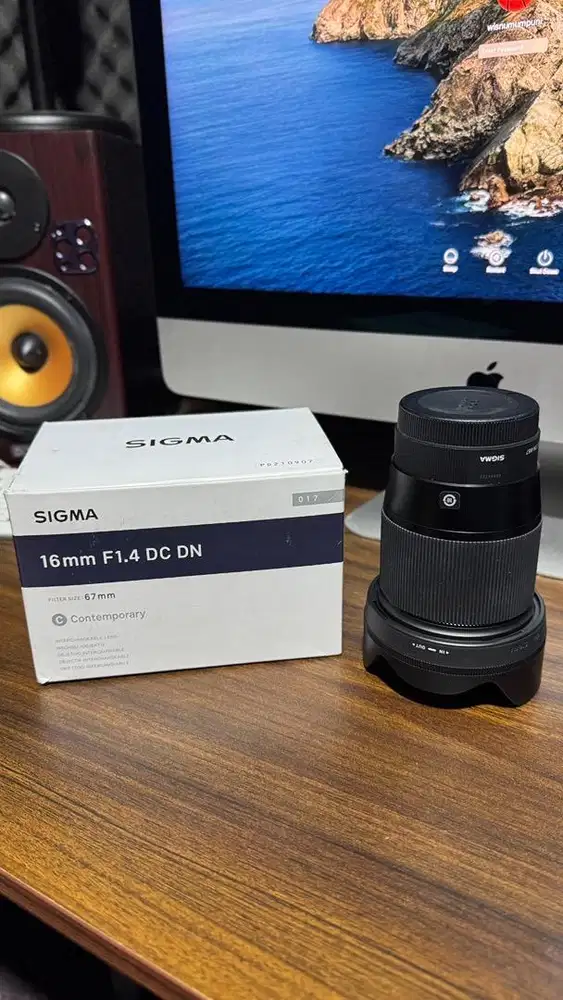 Lensa Sigma 16mm F1.4 DC DN like new