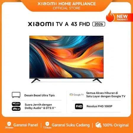 XIAOMI TV A 43 FHD 2026 NEW GOOGLE TV- Mi TV 4 43 INCH GARANSI RESMI