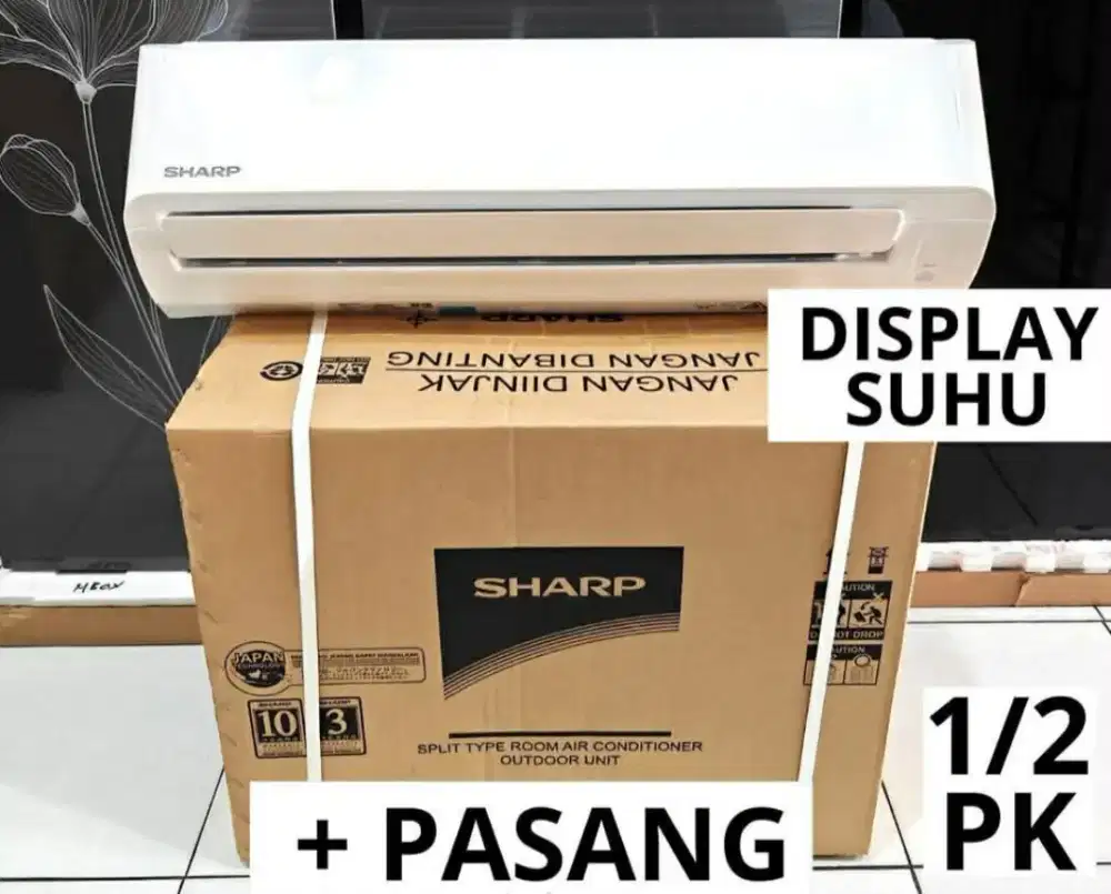 AC Sharp 1/2pk A5DEY (ada angka suhu) baru