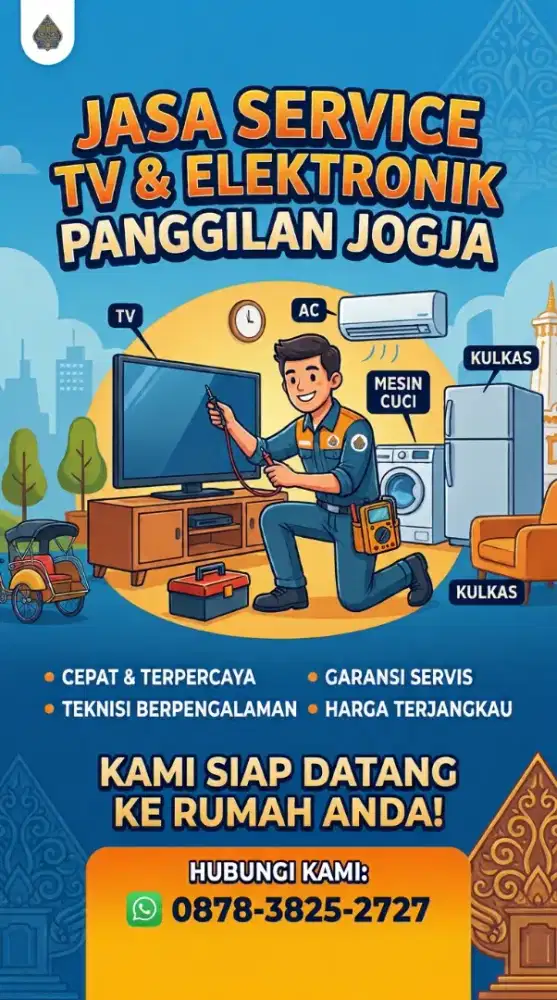 JASA SERVICE TV & ELEKTRONIK PANGGILAN JOGJA