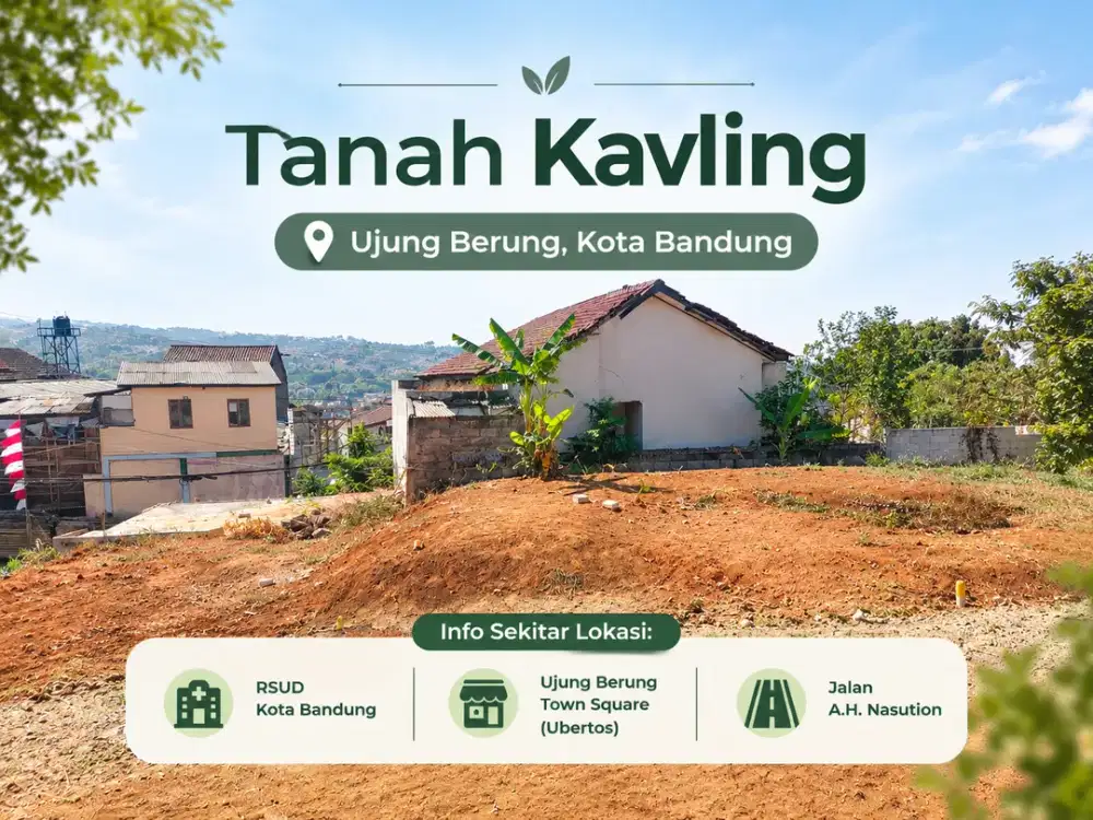 Tanah Kavling SHM Ujungberung - Dekat Rsud Kota Bandung