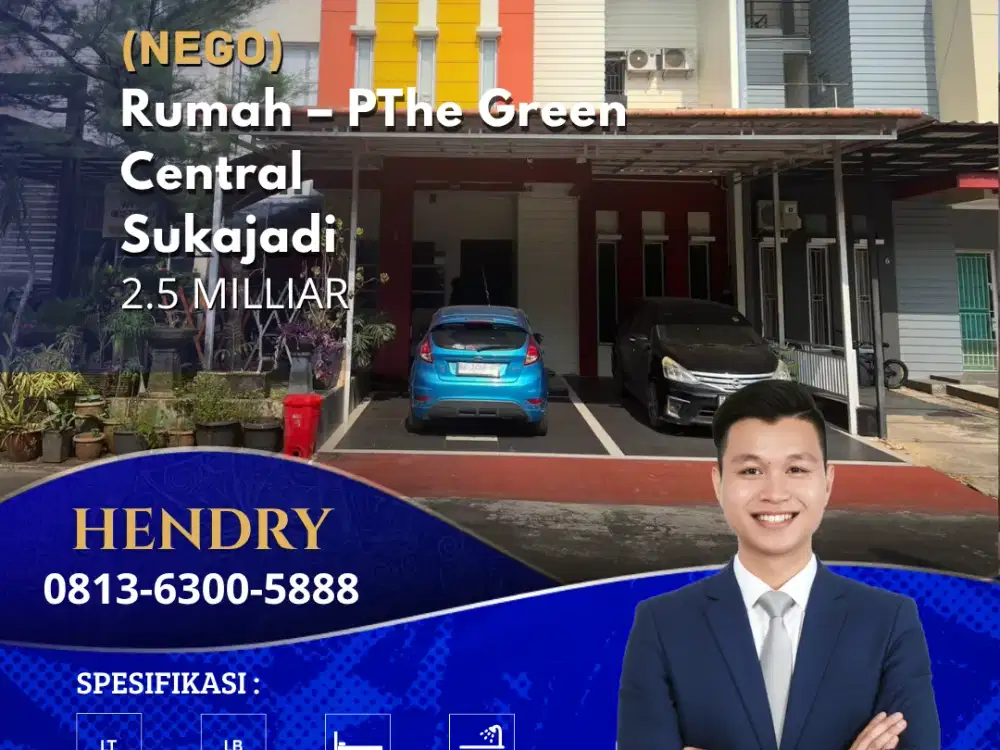 Dijual Cepat Murah The Green Central - Sukajadi