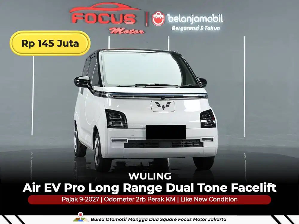 [ GARANSI 5THN KM 2RB ] Wuling Air EV Pro Long Range 2024/2025/2026