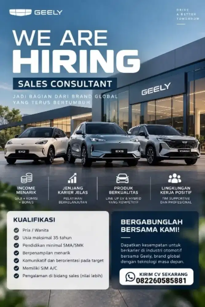 URGENT DICARI SELES CONSULTANTS OTOMATIF