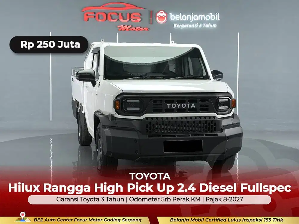 [GARANSI 5THN KM 5RB] Toyota Hilux Rangga High Pick Up 2024/2025/2026