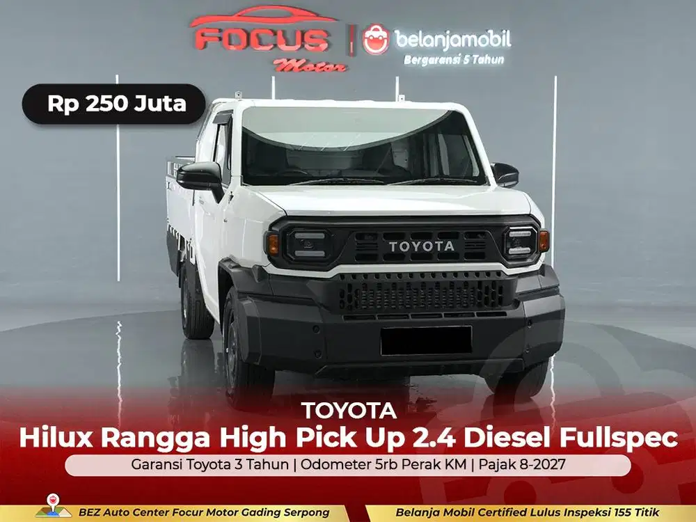 [GARANSI 5THN KM 5RB] Toyota Hilux Rangga High Pick Up 2024/2025/2026