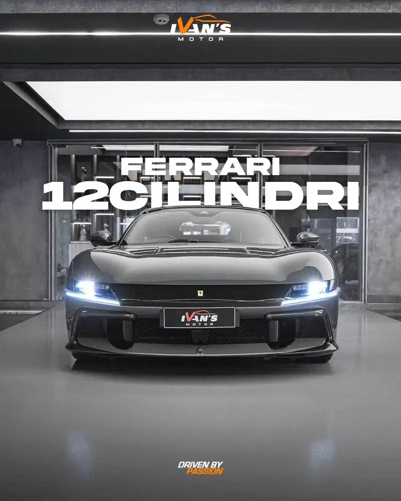 FERRARI 12 CILINDRI 2025 Grey On Black. Delivery KM. ON The Road. Rare