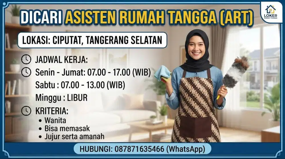 ART PP Pulang Pergi Apart Ciputat Tangsel