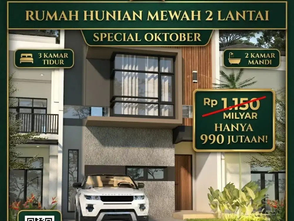 Rumah 2 Lantai Bandung Udara Sejuk