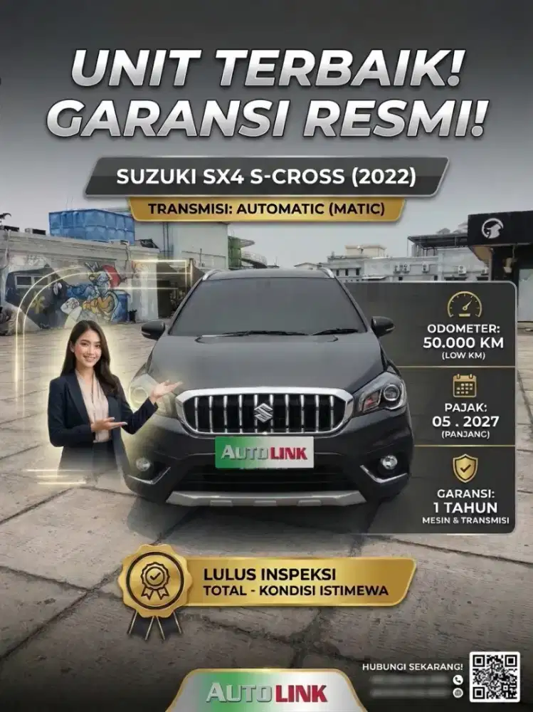 SX4 S-CROSS 2022 MATIC ABUABU BAGUS TERAWAT 2023 AT SIAP PAKAI 2024