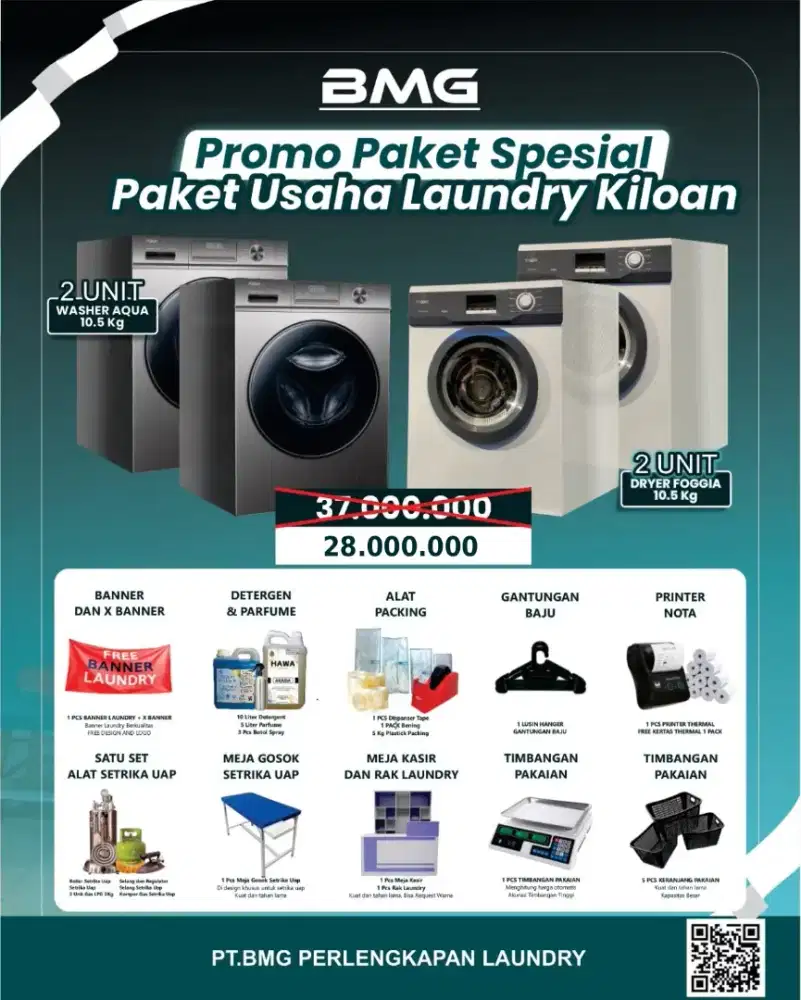 Promo Paket Usaha Laundry kiloan kecil 2 stack