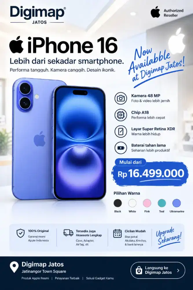 UPGRADE SEKARANG KE iPHONE 16!