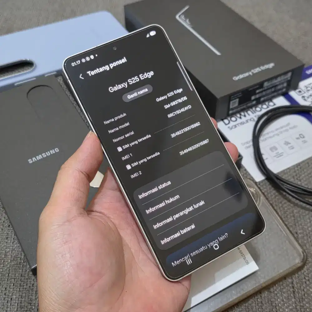 Samsung S25 EDGE 12/256GB Resmi SEIN Kondisi Istimewa Like New