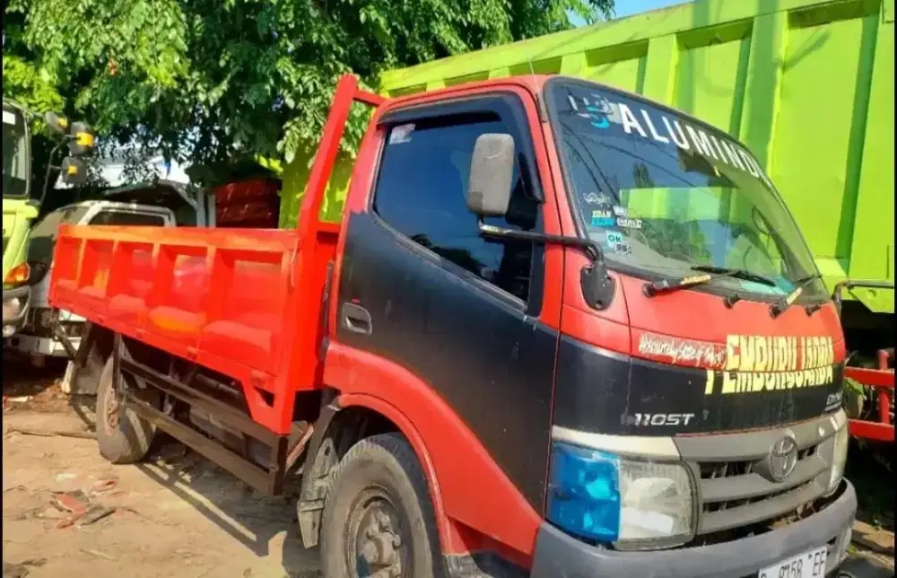 Toyota Dyna Rino 4ban 110STLong Bak Besi 3way 4.2mtr GiGa Colt Diesel