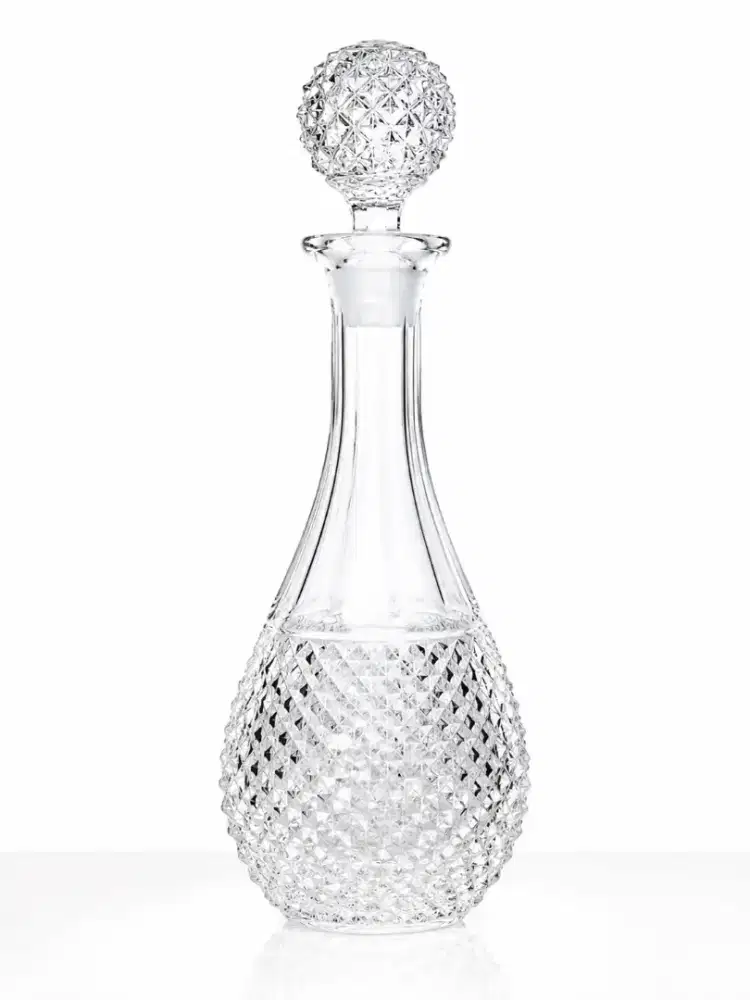 Vas Kristal Bohemia Czech Footed Trumpet Crystal Vase