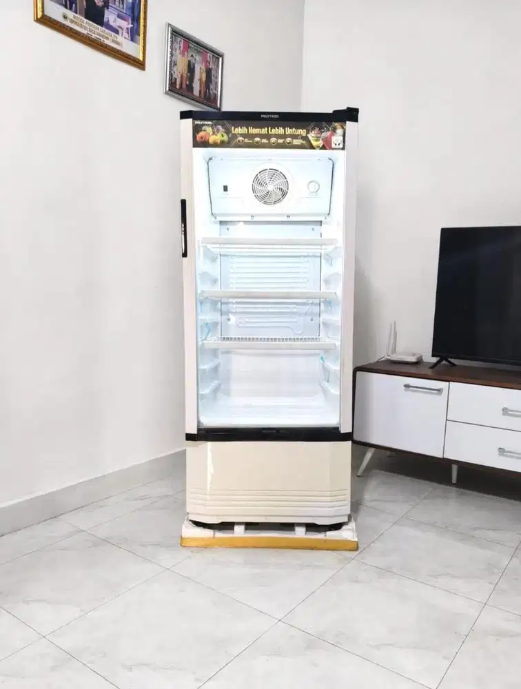 Jual showcase murah polytron seperti baru