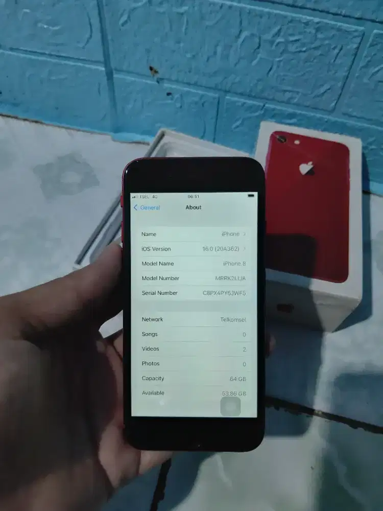 Iphone 8 64GB fullset siap pake