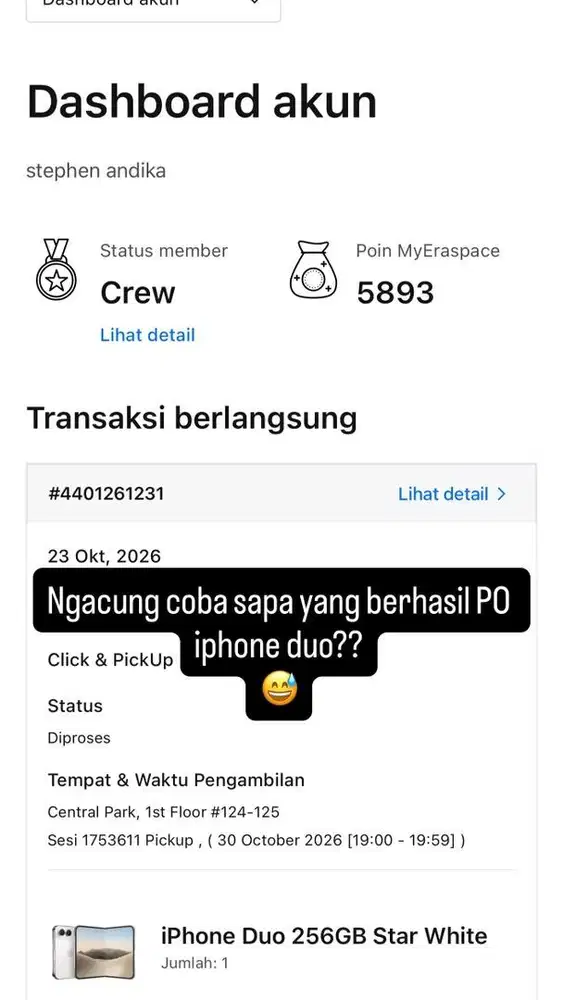 Iphone duo 256 star white