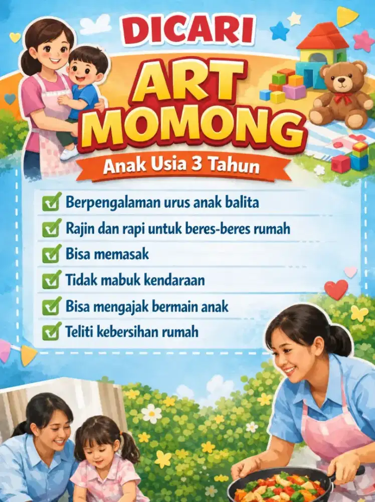 DIBUTUHKAN ART MOMONG