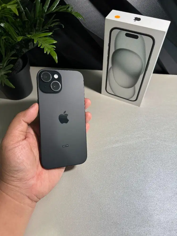 iPhone 15 128 Gb Black Ex iBox Bh100% on garansi 2027