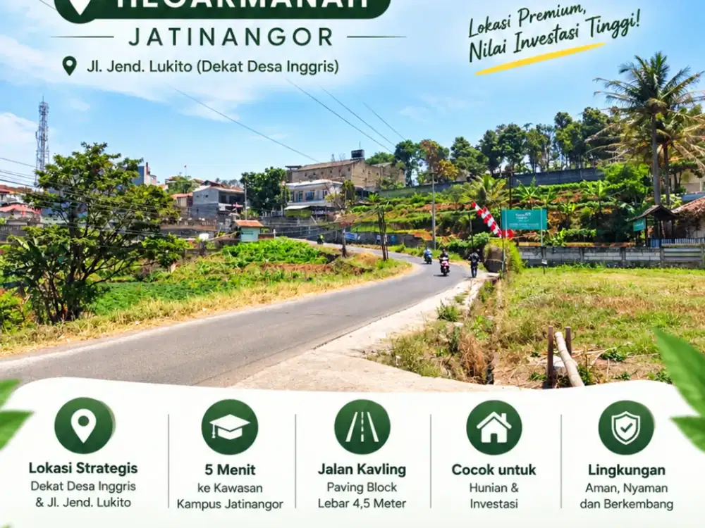 Kesempatan Memiliki Kavling di Hegarmanah Jatinangor, Mulai Rp4,5 Juta/m²