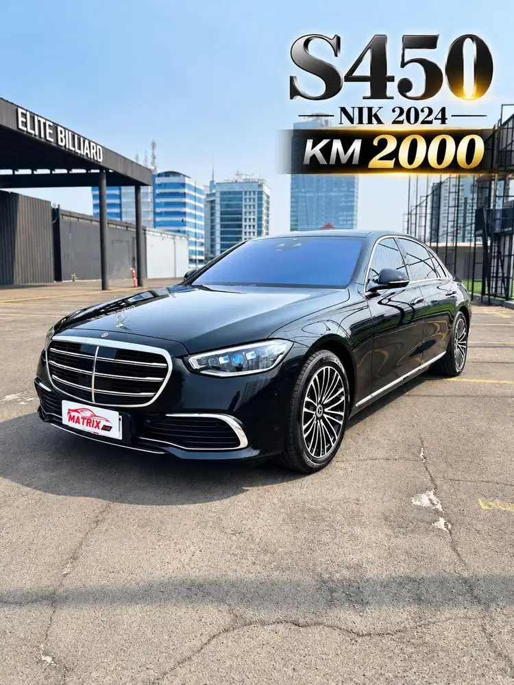 Mercy S450 Nik 2024 Black On Black Siap pakai